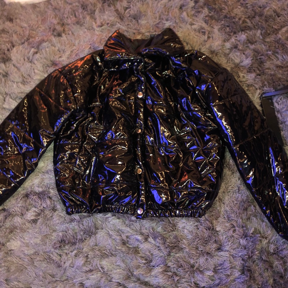 Black puffer jacket